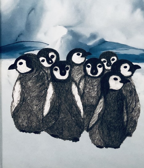 Acht muntere Pinguinküken erforschen das Treiben der Menschheit in der Antarktis.