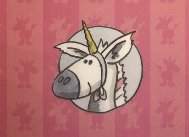 Der Esel mit der rosa Haarsträhne