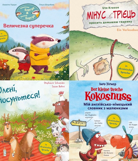 Kleine Kinderbuchhelden sollen die Augen der ukrainischen Kinder wieder zum Leuchten bringen.